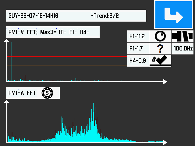 FFT spectrum screen capture